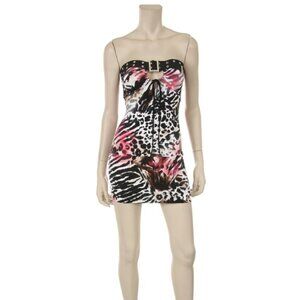 Pink Leopard Mini Dress/Tunic Top